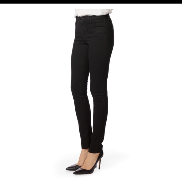 J BRAND Black Skinny Mid-Rise Jeans Sz 27 - Picture 5 of 7